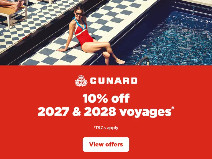 Cunard 10% 2027-2028 Voyages
